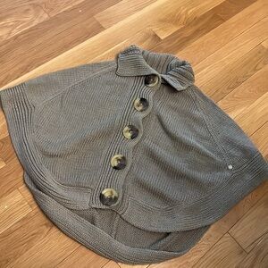 Pure Handknit Heavy Bulky Poncho Cape size S/M